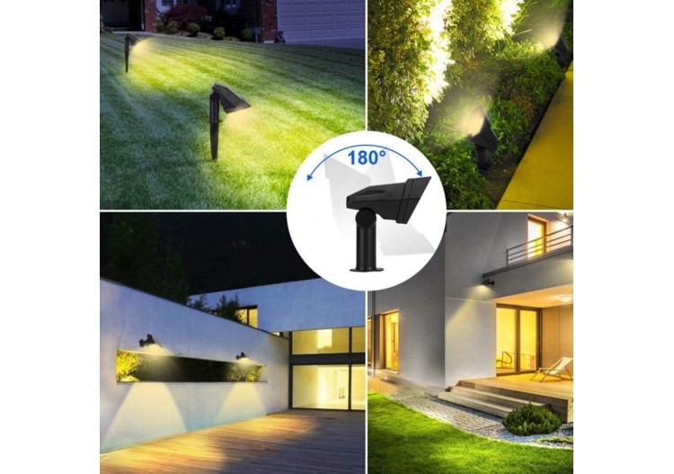 Double spot solaire extérieur 3W IP65 - SL12-BC - Barcelona LED 2