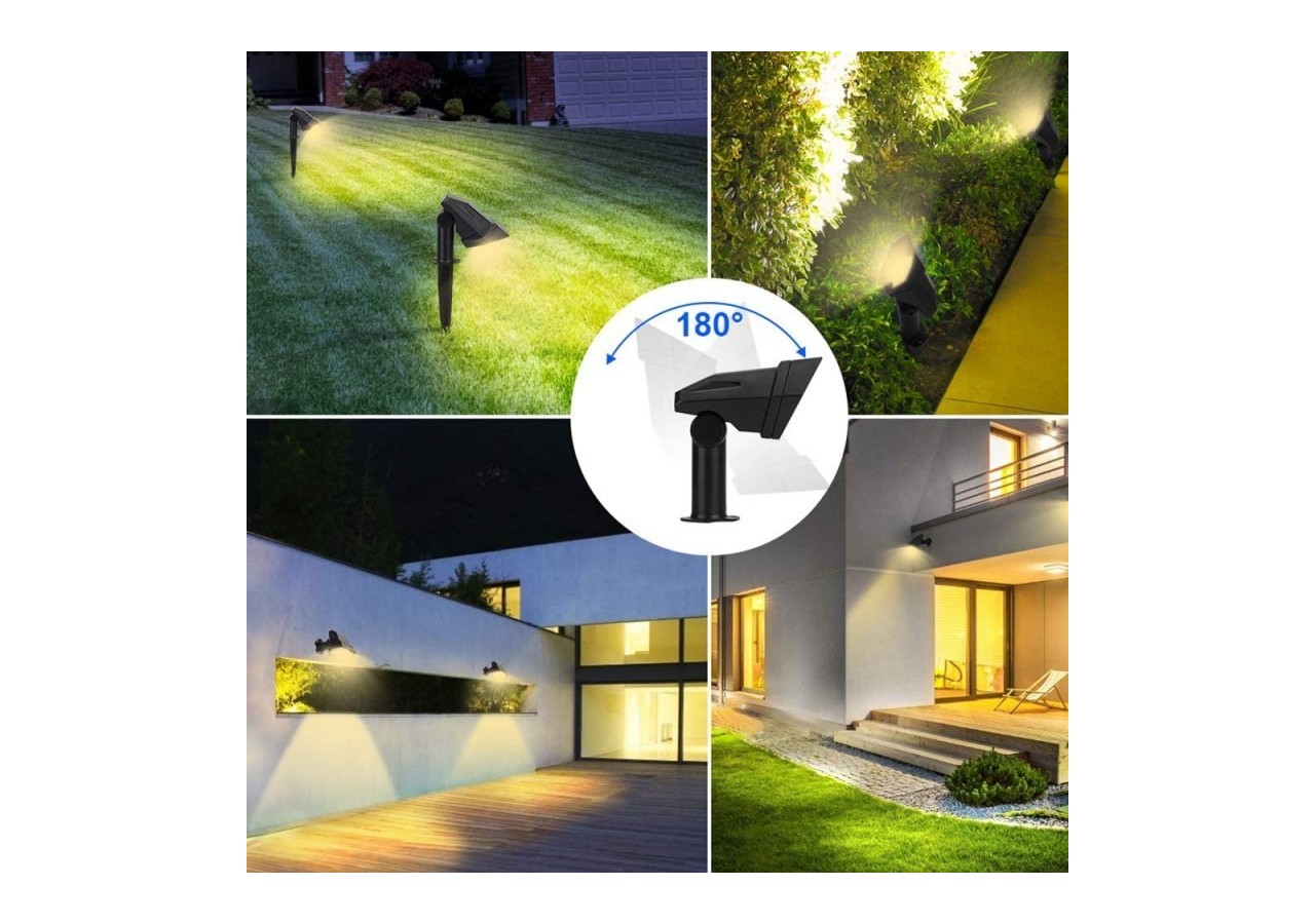 Double spot solaire extérieur 3W IP65 - SL12-BC - Barcelona LED