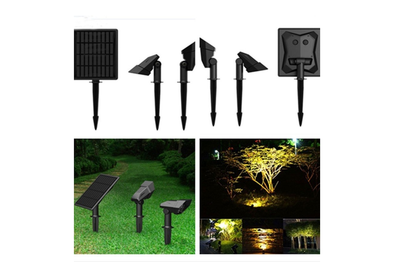 Double spot solaire extérieur 3W IP65 - SL12-BC - Barcelona LED