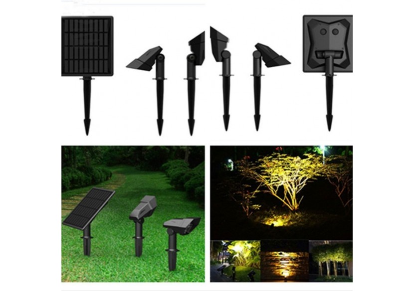 Double spot solaire extérieur 3W IP65 - SL12-BC - Barcelona LED