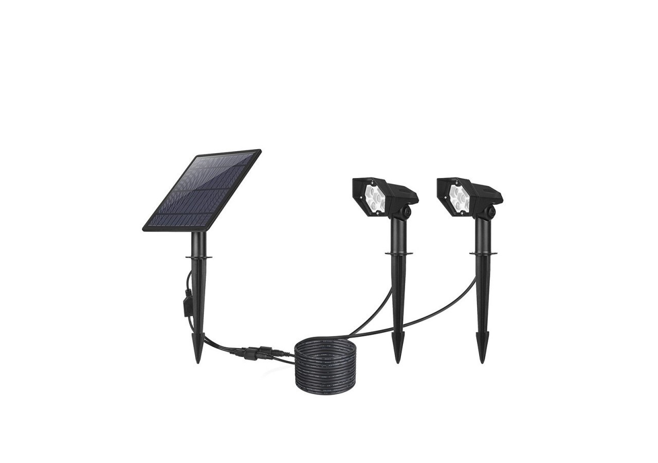 Double spot solaire extérieur 3W IP65 - SL12-BC - Barcelona LED