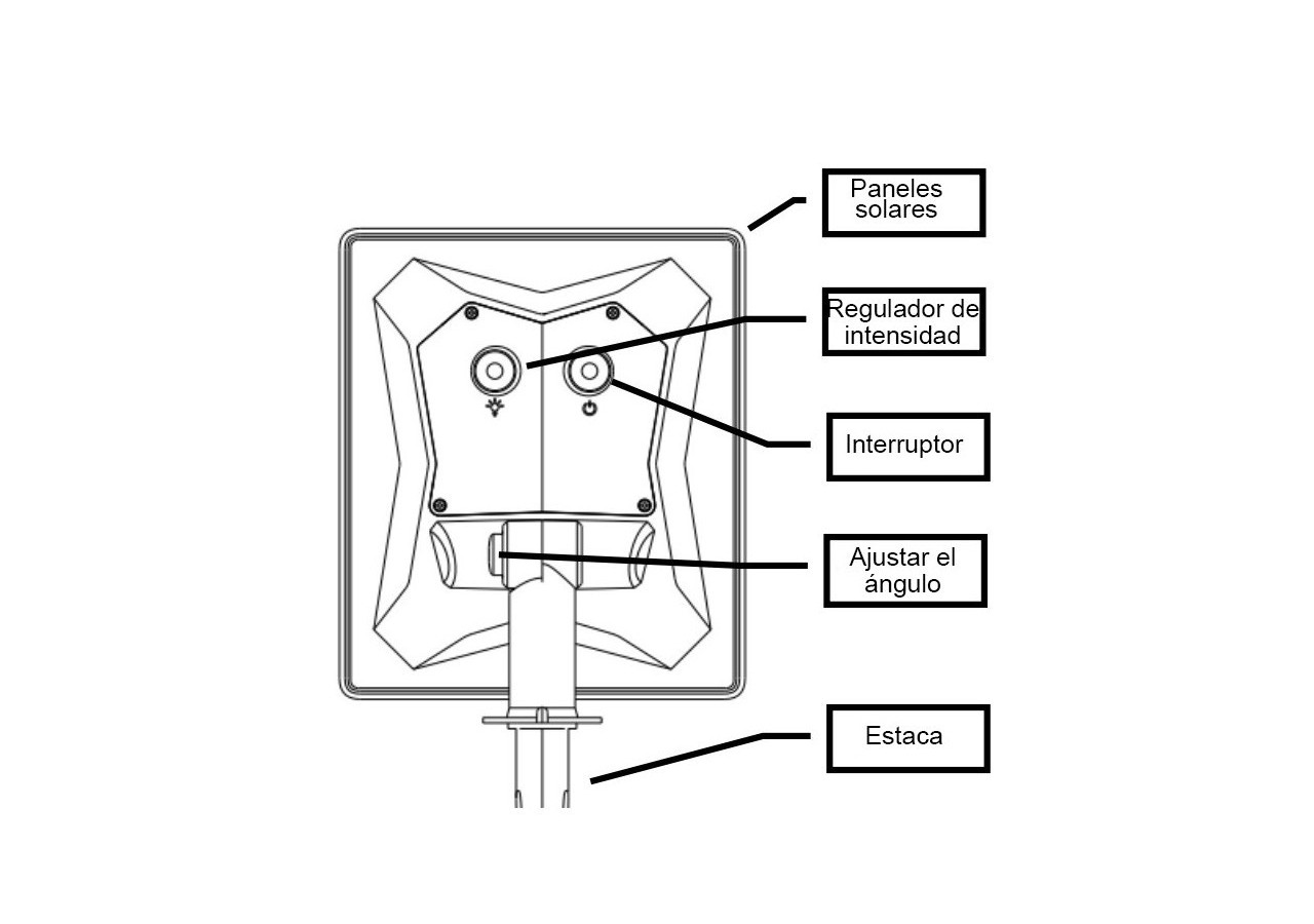 Double spot solaire extérieur 3W IP65 - SL12-BC - Barcelona LED