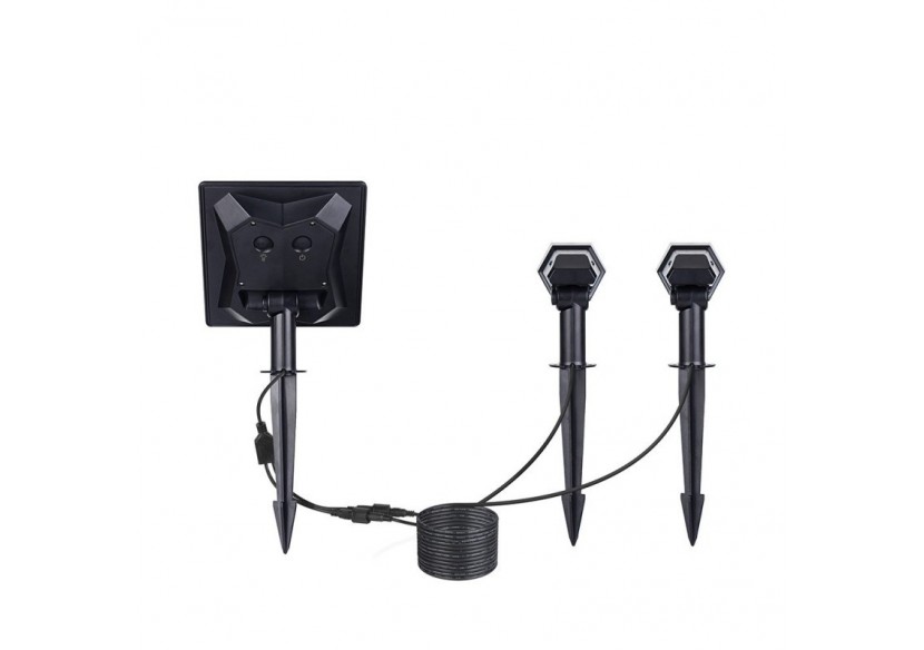 Double spot solaire extérieur 3W IP65 - SL12-BC - Barcelona LED