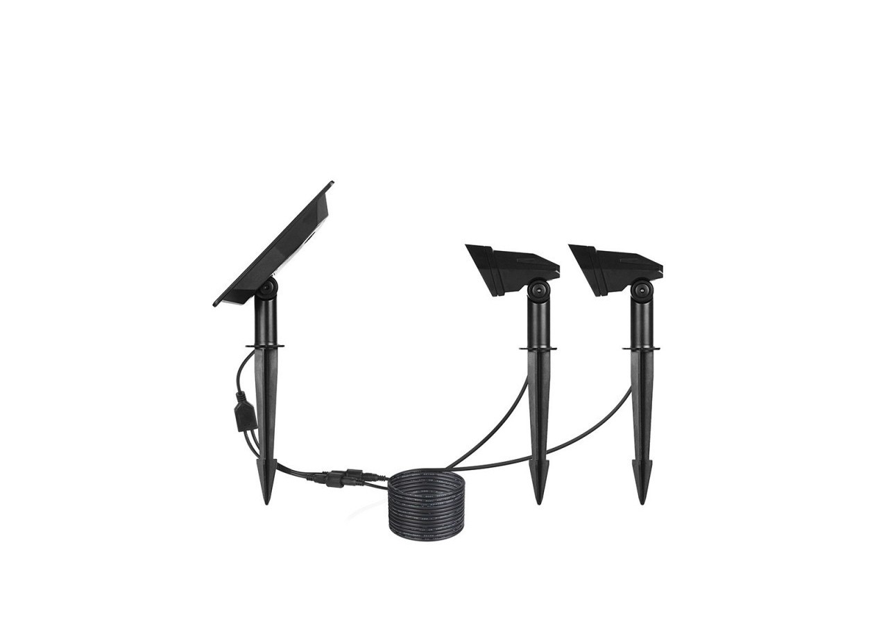 Double spot solaire extérieur 3W IP65 - SL12-BC - Barcelona LED