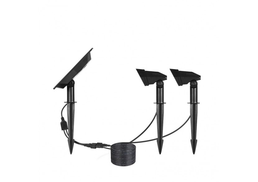 Double spot solaire extérieur 3W IP65 - SL12-BC - Barcelona LED