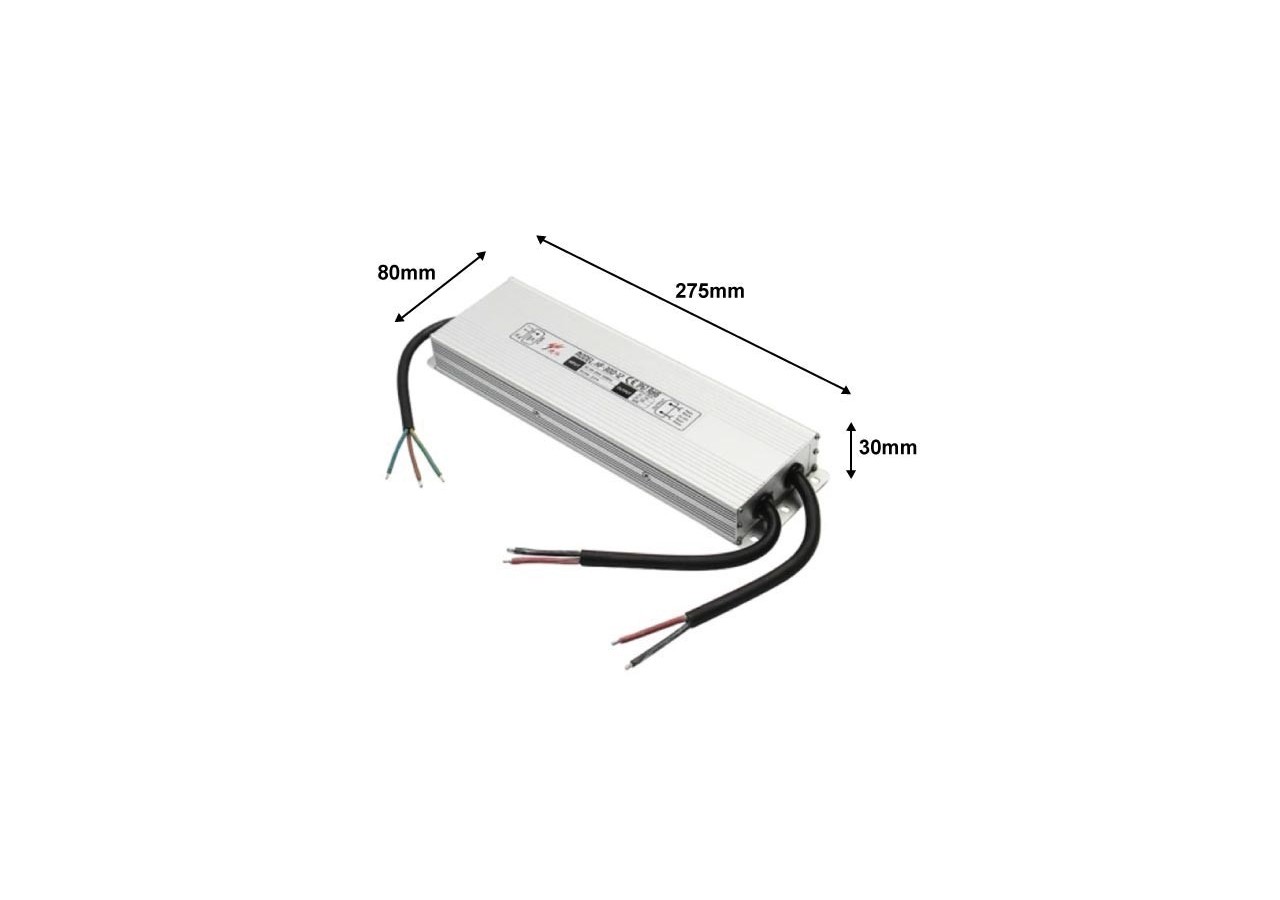 Alimentation compacte étanche 24V 300W IP67 12,5A - B1585-300 - Barcelona LED