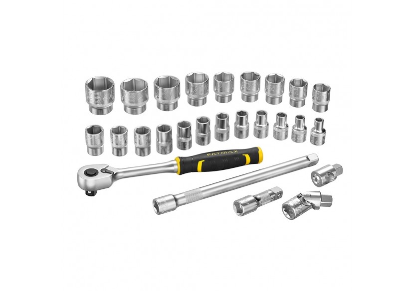 Coffret De Douilles Stakbox L - 1/2’’ - Jeu De 26 Pcs -   - Fatmax : Confort'Mat