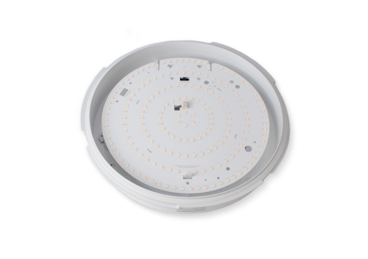 Plafonnier LED étanche CCT-Puissance réglable 12W-16W-diamètre 30cm-IP65 - B1726-CCT - Barcelona LED