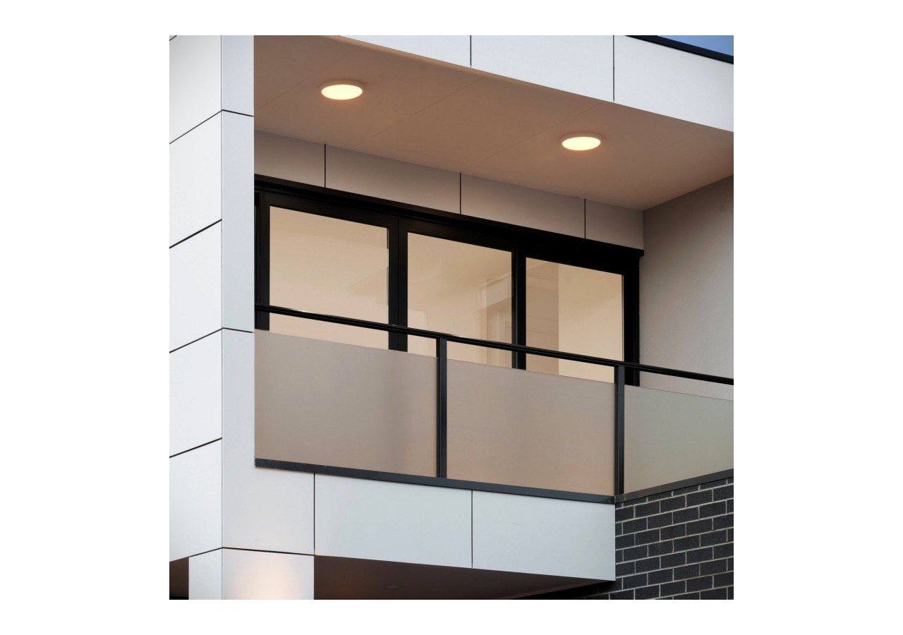 Plafonnier LED étanche CCT-Puissance réglable 12W-16W-diamètre 30cm-IP65 - B1726-CCT - Barcelona LED