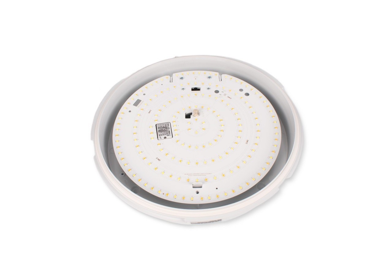 Plafonnier LED étanche avec capteur-CCT-Puissance réglable 12W-16W-diamètre 30cm-IP65 - B1726-CCT-S - Barcelona LED