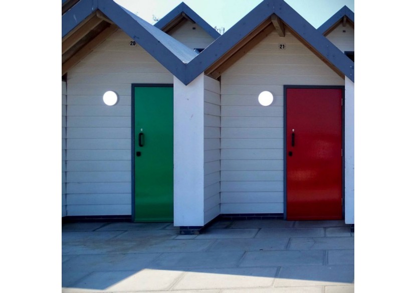 Plafonnier LED étanche avec capteur-CCT-Puissance réglable 12W-16W-diamètre 30cm-IP65 - B1726-CCT-S - Barcelona LED