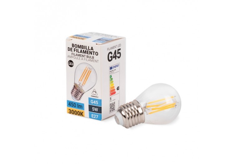 Ampoule LED Filament E27 5W G45 dimmable - BF1-G45E27-D-BC - Barcelona LED