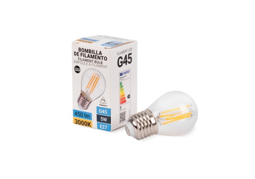 Ampoule LED Filament E27 5W G45 dimmable - BF1-G45E27-D-BC - Barcelona LED