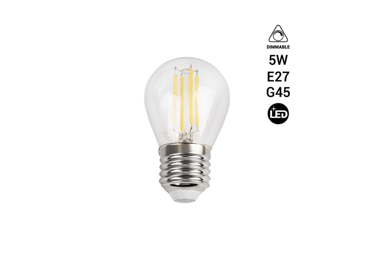 Ampoule LED Filament E27 5W G45 dimmable - BF1-G45E27-D-BC - Barcelona LED