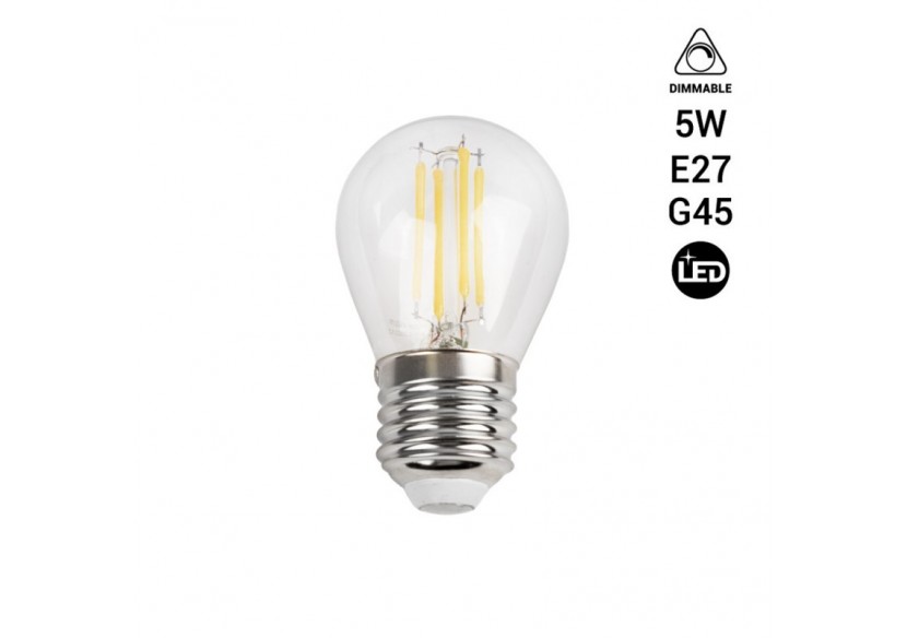 Ampoule LED Filament E27 5W G45 dimmable - BF1-G45E27-D-BC - Barcelona LED