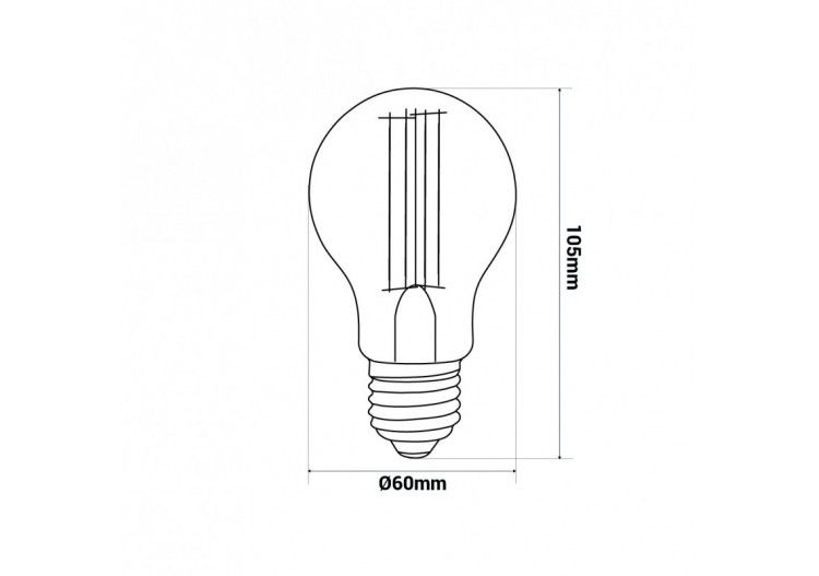 Ampoule LED Filament E27 8W...