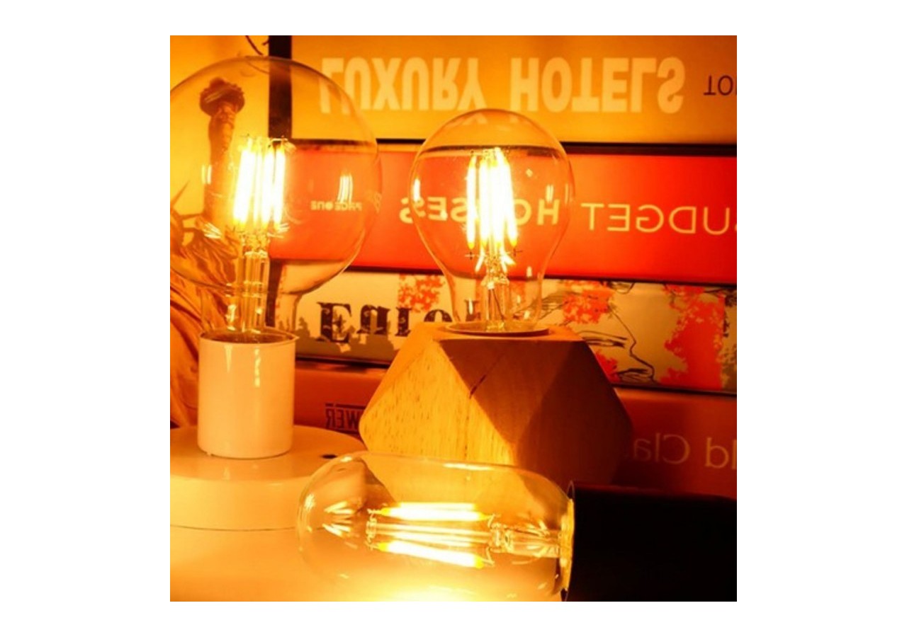 Ampoule LED filament E27 A60 ambrée vintage-Dimmable-4W - BFD1-A60E27-D-AMB - Barcelona LED