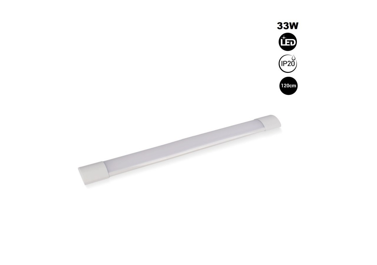 Linéaire LED en saillie-33W-120cm-IP20 - B8560-120-BN - Barcelona LED