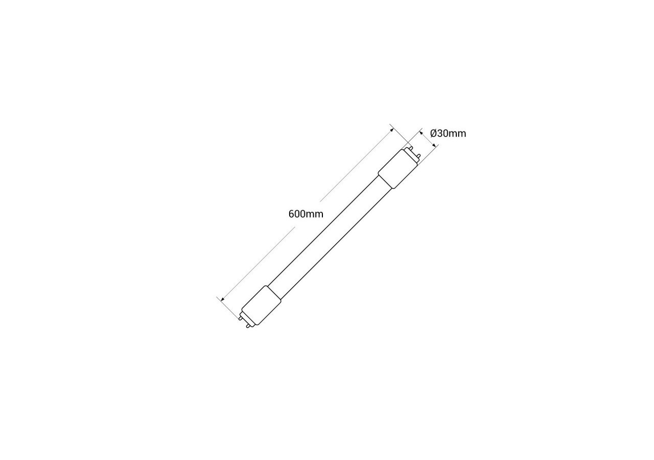 Tube LED T8 60 cm 9W avec détecteur de mouvement micro-ondes-100lm/w-6000K - B4016-60-BF - Barcelona LED