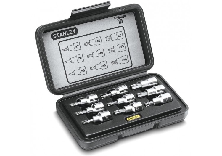 Coffret A Douilles Torx 1/2" - Jeu De 9Pcs - Stanley : Confort'Mat