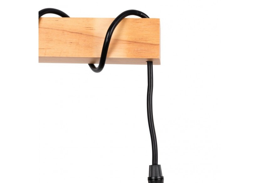 Lampadaire en bois et osier "Frankie"-E27 - LM159 - Barcelona LED