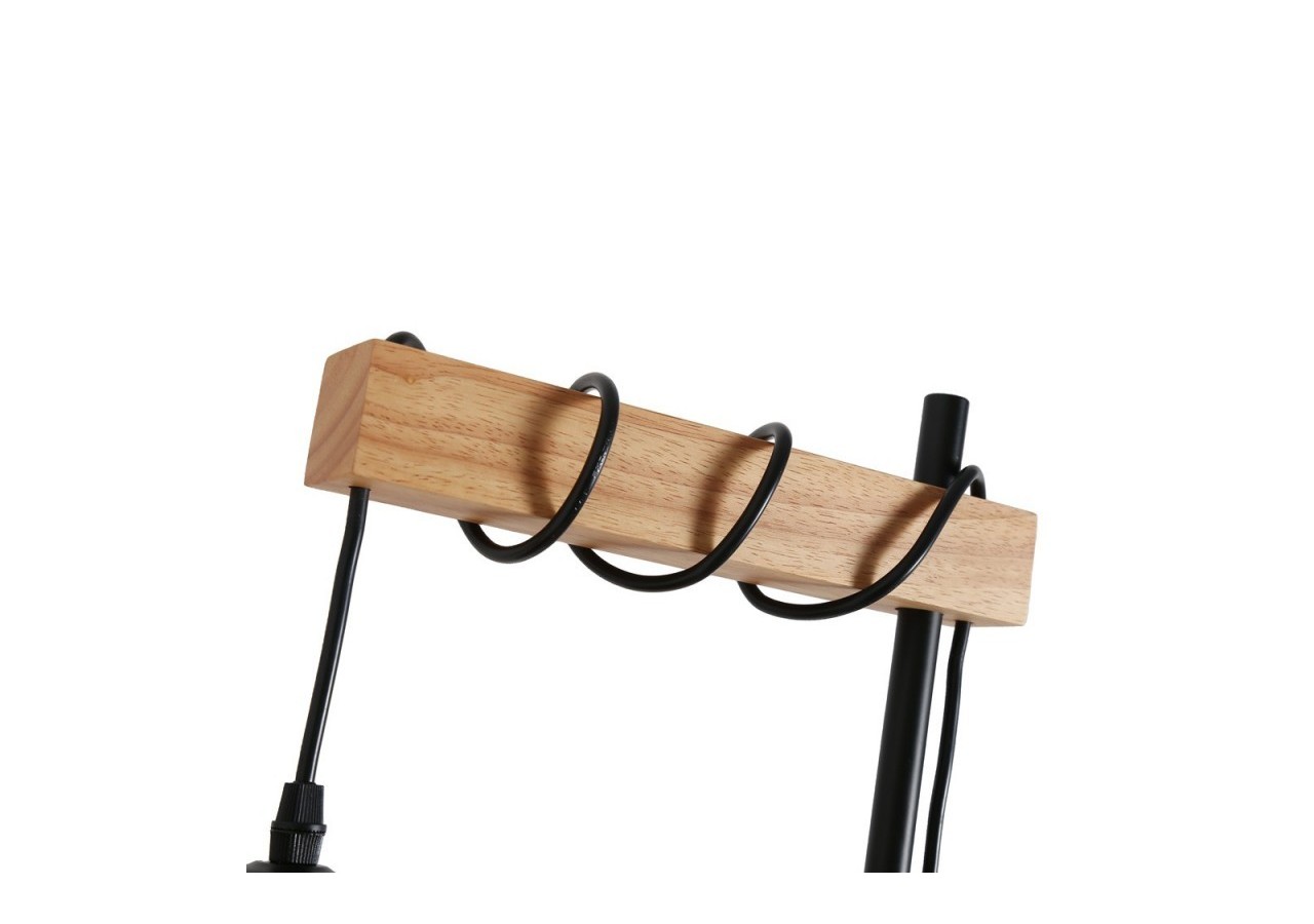 Lampadaire en bois et osier "Frankie"-E27 - LM159 - Barcelona LED