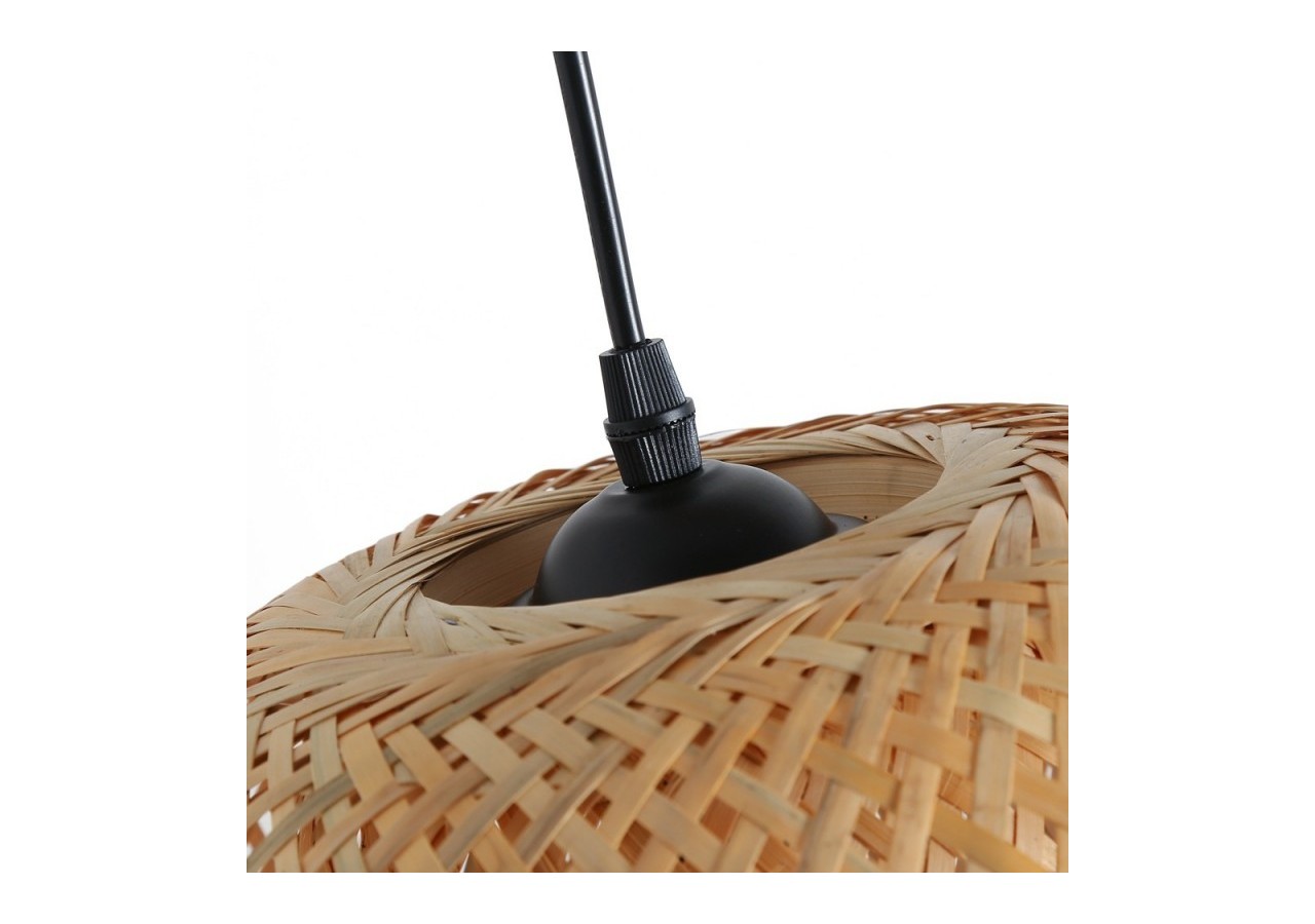 Lampadaire en bois et osier "Frankie"-E27 - LM159 - Barcelona LED