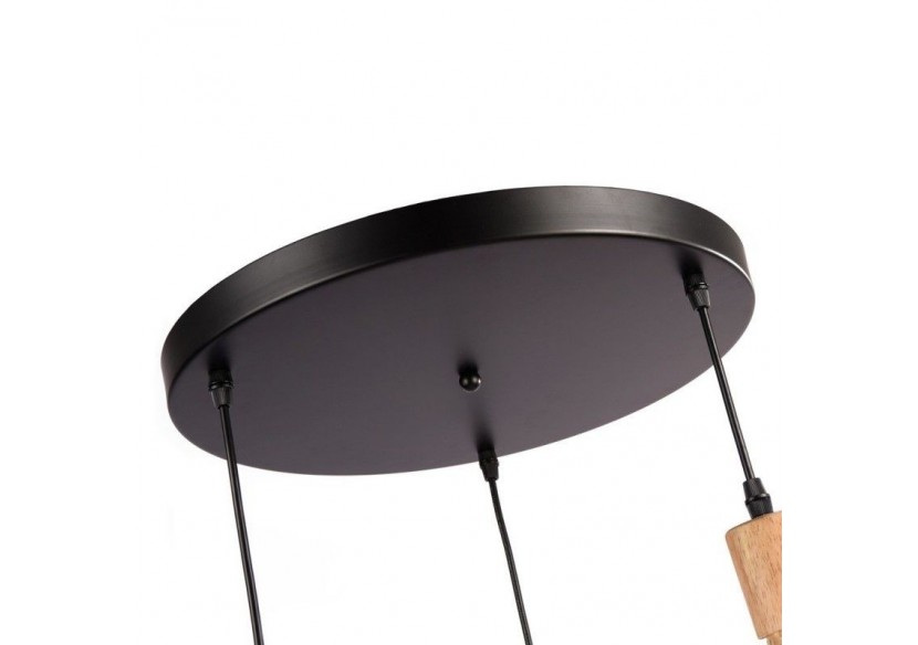 Suspension triple en osier "Bellas 3"-3xE27 - LM145 - Barcelona LED