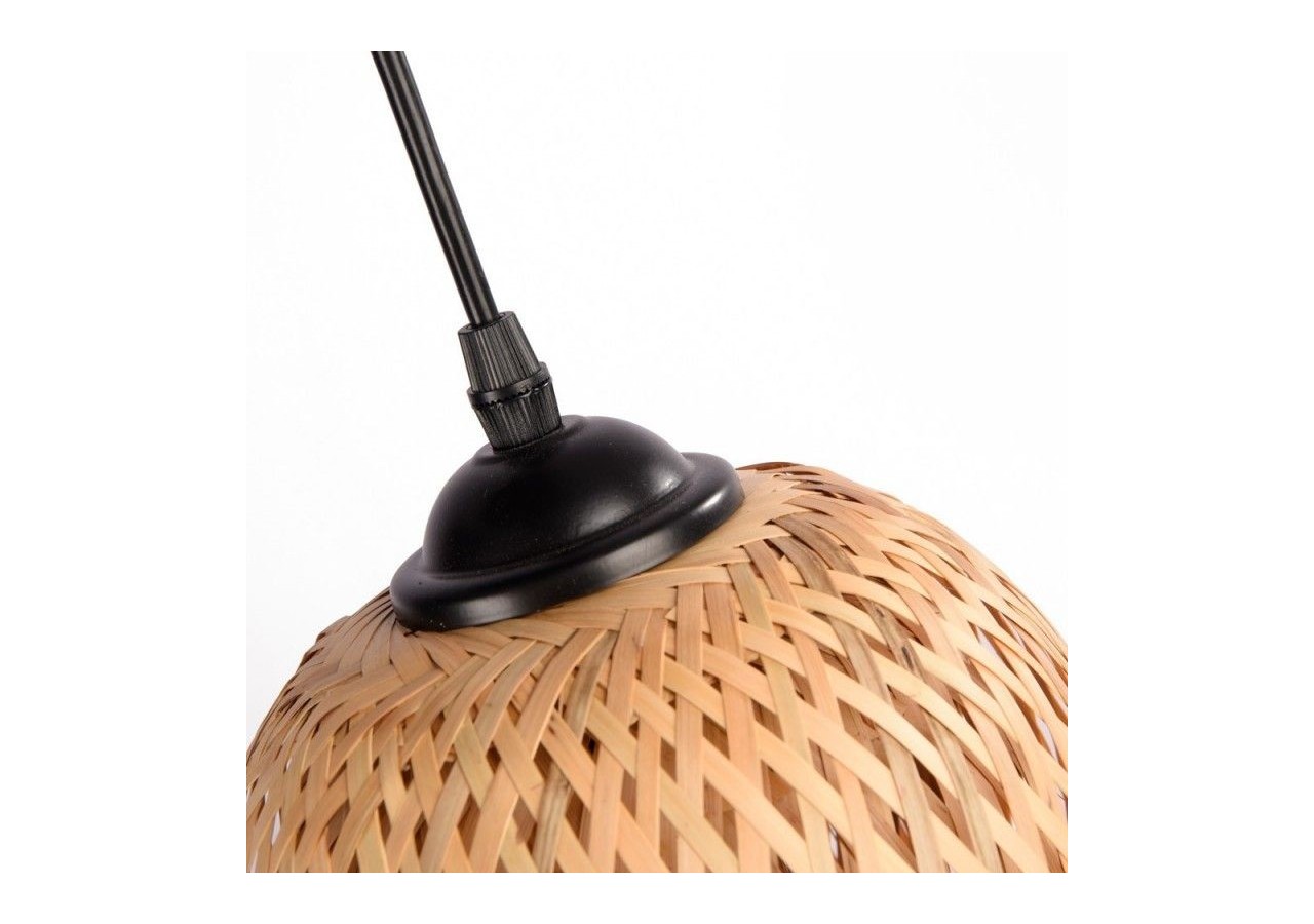 Suspension triple en osier "Trisa"-3xE27 - LM144 - Barcelona LED