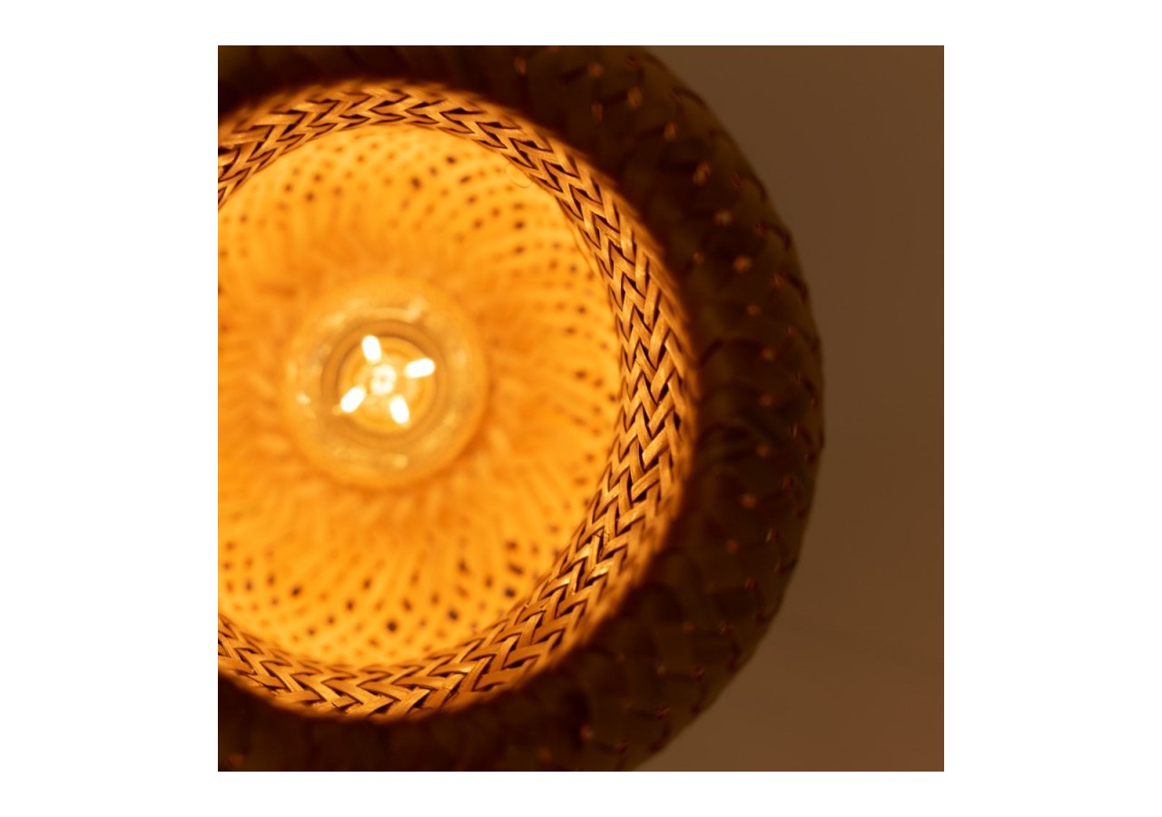 Suspension triple en osier "Trisa"-3xE27 - LM144 - Barcelona LED