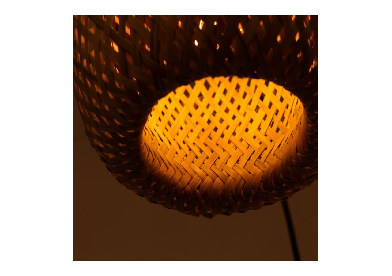 Suspension triple en osier "Trisa"-3xE27 - LM144 - Barcelona LED