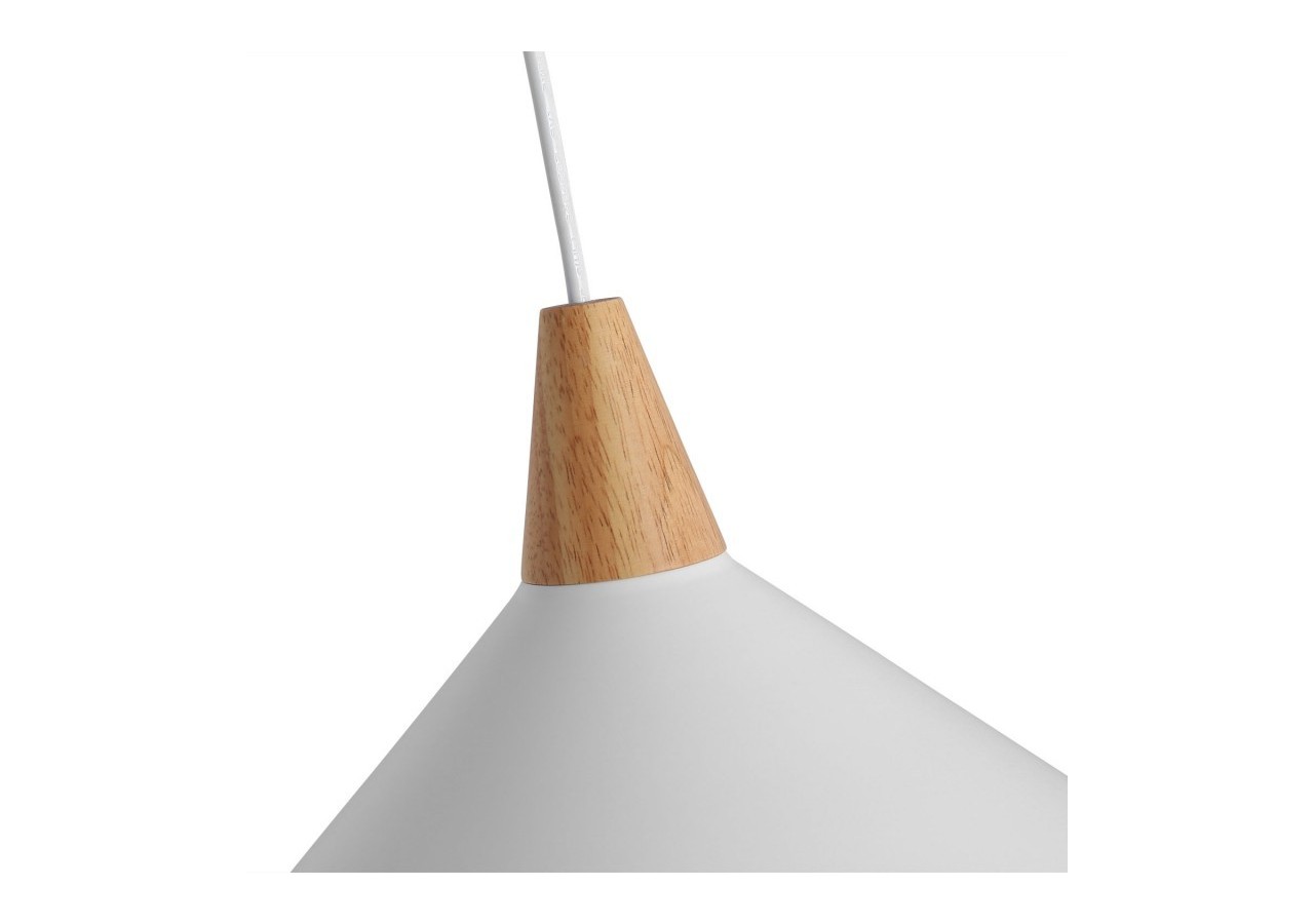 Suspension double en métal et bois "Selroom"-2xE27 - LN3019-B - Barcelona LED