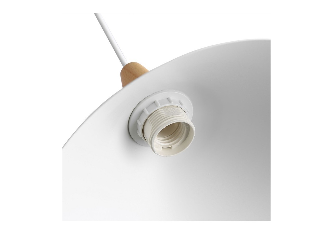 Suspension double en métal et bois "Selroom"-2xE27 - LN3019-B - Barcelona LED