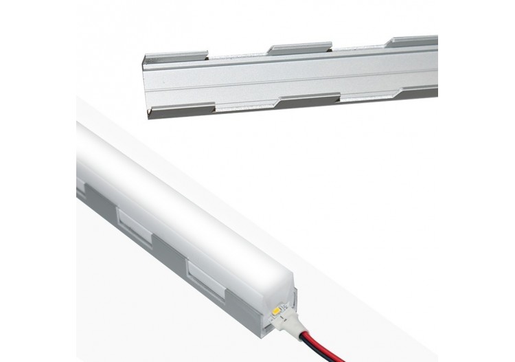 Profilé flexible en aluminium 16x10 mm pour étui en silicone-2m - BPERFLEX16X16-MV - Barcelona LED