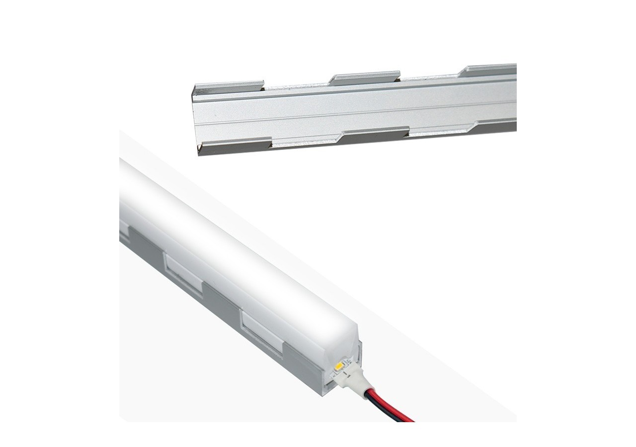 Profilé flexible en aluminium 16x10 mm pour étui en silicone-2m - BPERFLEX16X16-MV - Barcelona LED