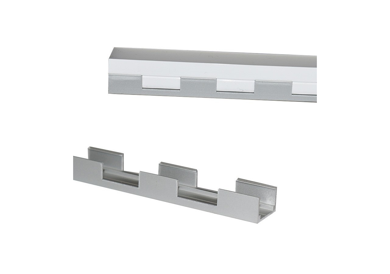 Profilé flexible en aluminium 16x10 mm pour étui en silicone-2m - BPERFLEX16X16-MV - Barcelona LED