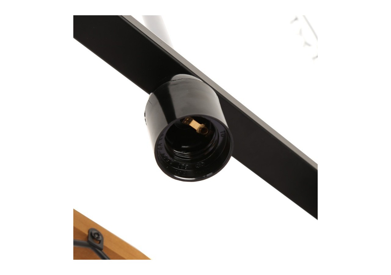 Suspension vintage en bois et métal "Sisca"-5xE27 - LN3018 - Barcelona LED