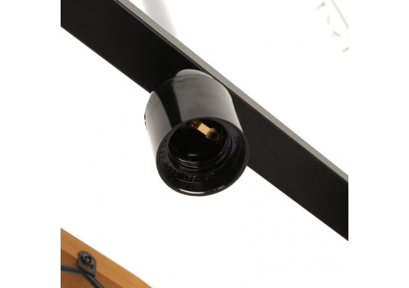 Suspension vintage en bois et métal "Sisca"-5xE27 - LN3018 - Barcelona LED