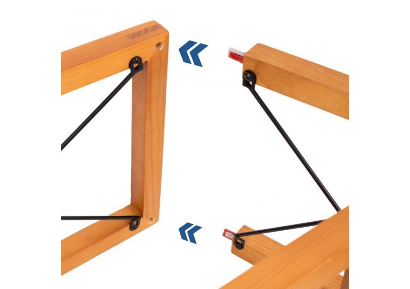 Suspension vintage en bois et métal "Sisca"-5xE27 - LN3018 - Barcelona LED