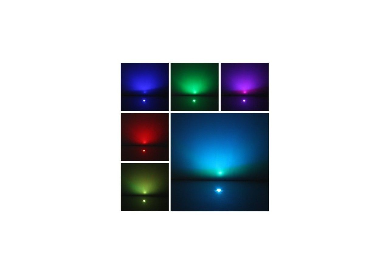 Kit 6 balises escalier 0,3W RGB 12V diamètre 24x38.5mm - BA50007-RGB - Barcelona LED