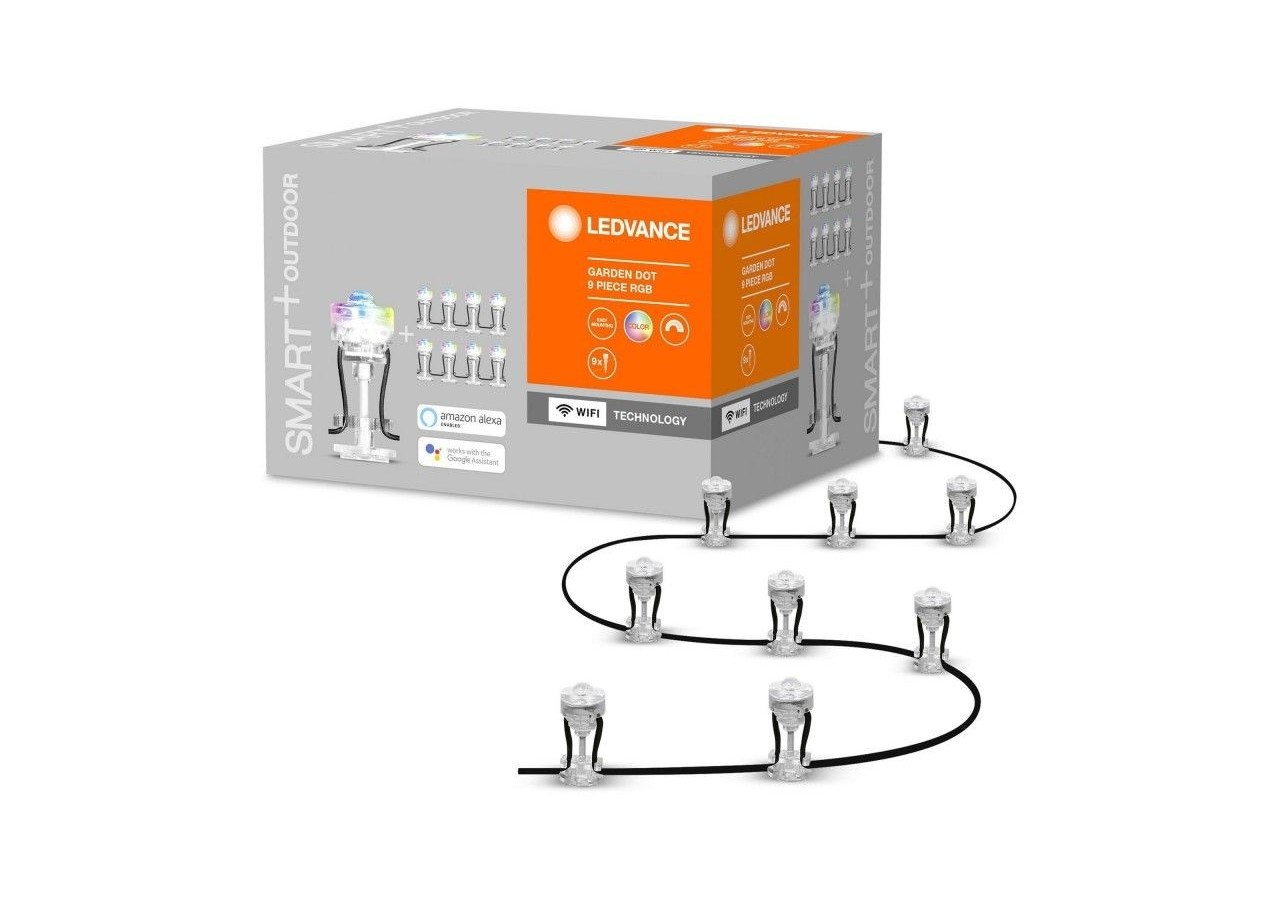 Luminaire extérieur 9 spots SMART WiFi Garden DOT RGB - O478534 - Barcelona LED