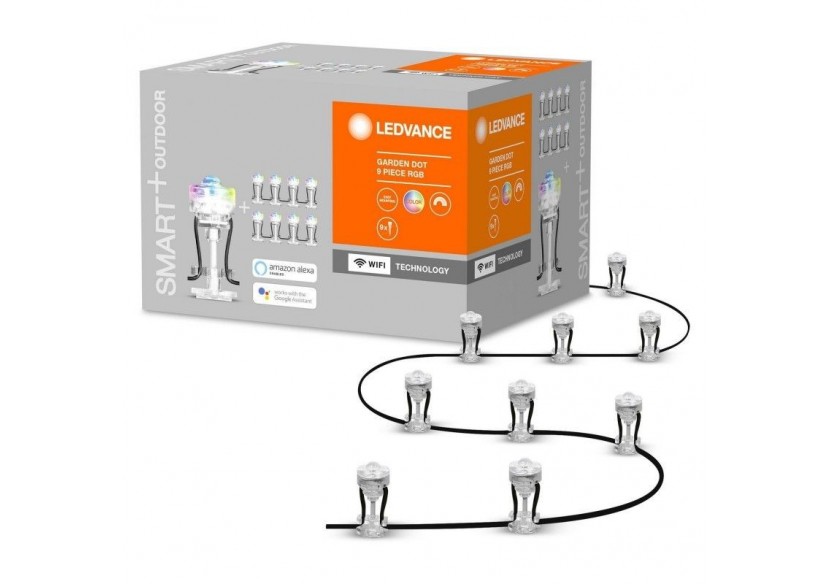 Luminaire extérieur 9 spots SMART WiFi Garden DOT RGB - O478534 - Barcelona LED