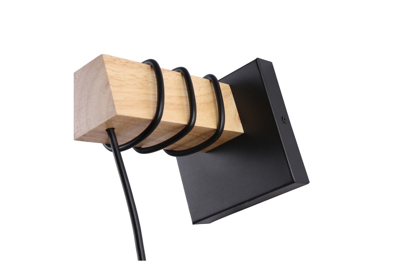 Applique murale en bois et osier "Shelley"-E27 - LM136 - Barcelona LED