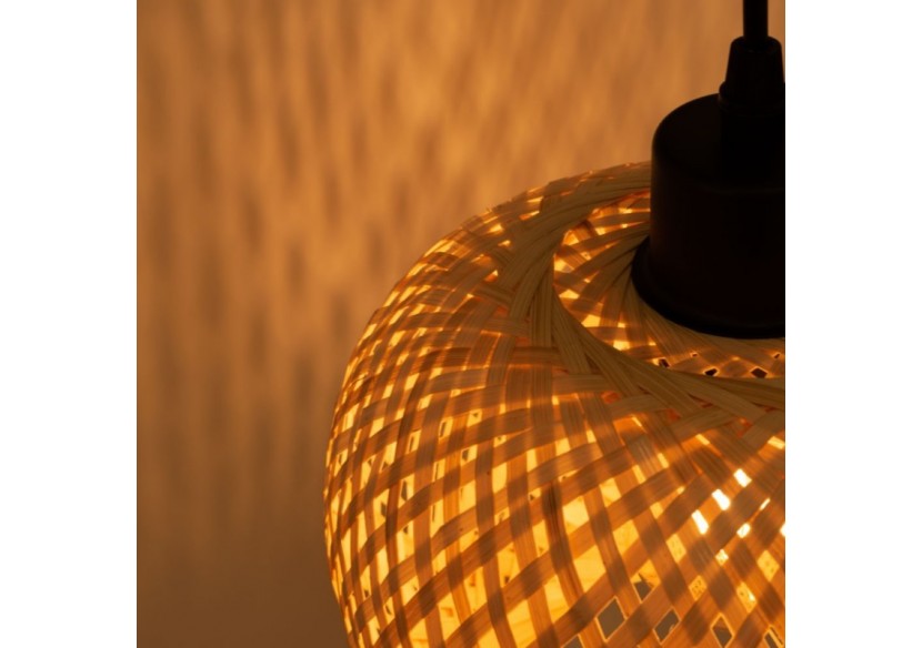 Applique murale en bois et osier "Shelley"-E27 - LM136 - Barcelona LED