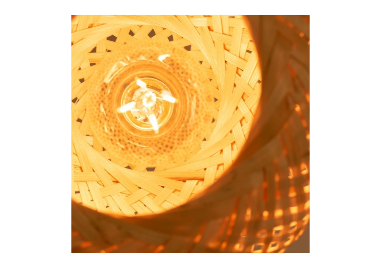 Applique murale en bois et osier "Shelley"-E27 - LM136 - Barcelona LED