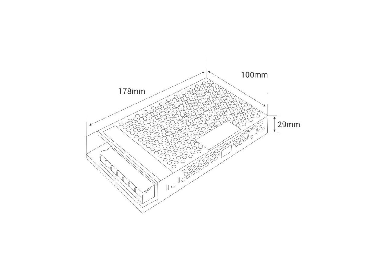 Alimentation à découpage 5V-200W-IP20 - MRS-200-5-S-C - Barcelona LED