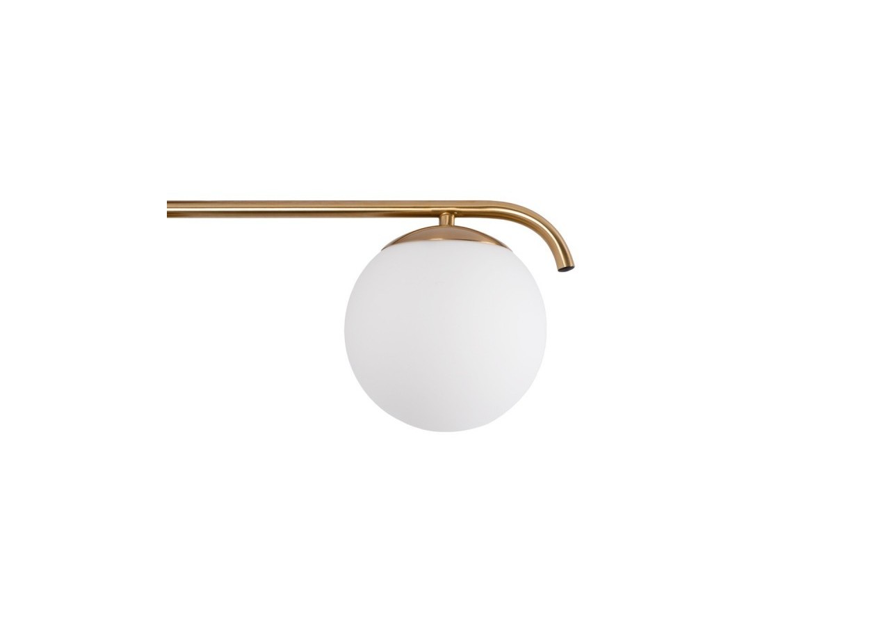 Plafonnier triple globe en verre et métal doré "TALÍ"-3xE27 - LD1009-D - Barcelona LED