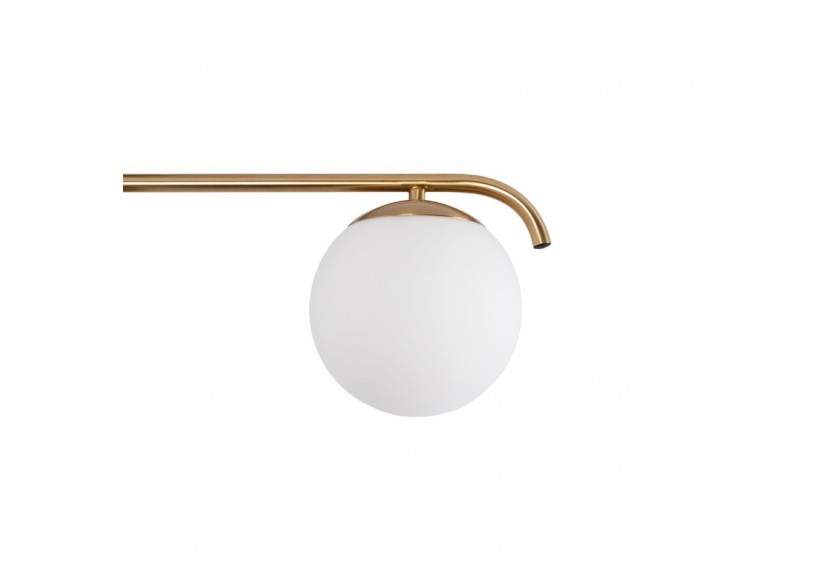Plafonnier triple globe en verre et métal doré "TALÍ"-3xE27 - LD1009-D - Barcelona LED Plafonnier triple globe en verre et métal doré "TALÍ"-3xE27 - LD1009-D - Barcelona LED