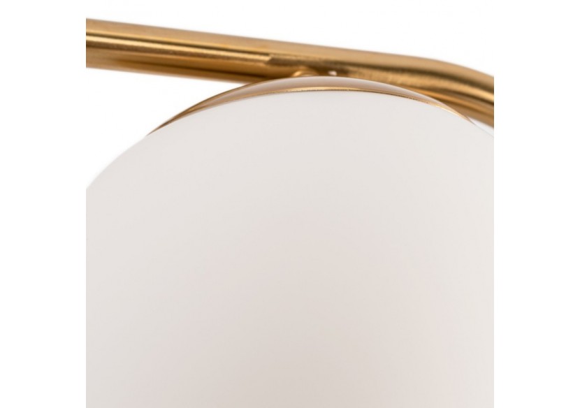 Plafonnier triple globe en verre et métal doré "TALÍ"-3xE27 - LD1009-D - Barcelona LED Plafonnier triple globe en verre et métal doré "TALÍ"-3xE27 - LD1009-D - Barcelona LED