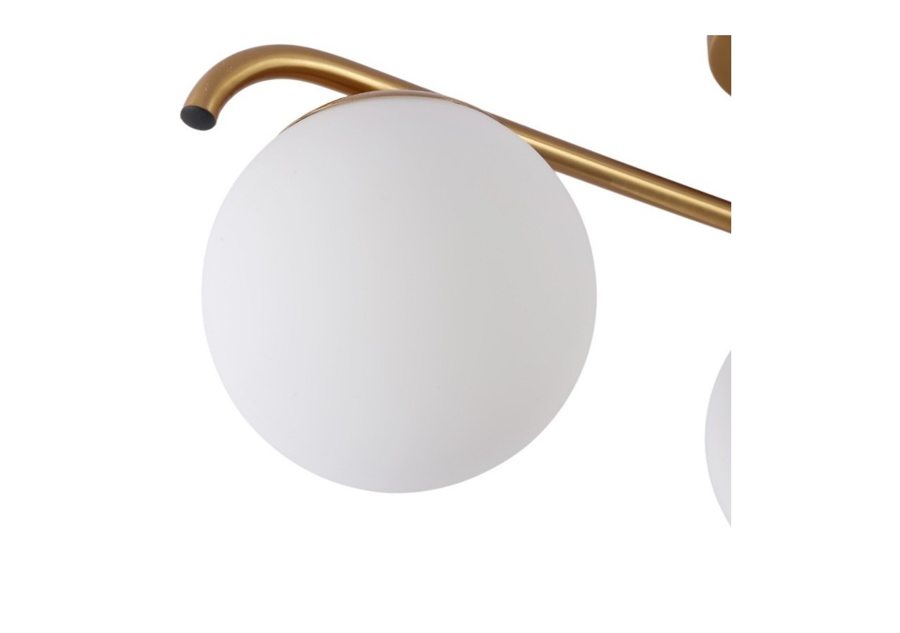 Plafonnier triple globe en verre et métal doré "TALÍ"-3xE27 - LD1009-D - Barcelona LED